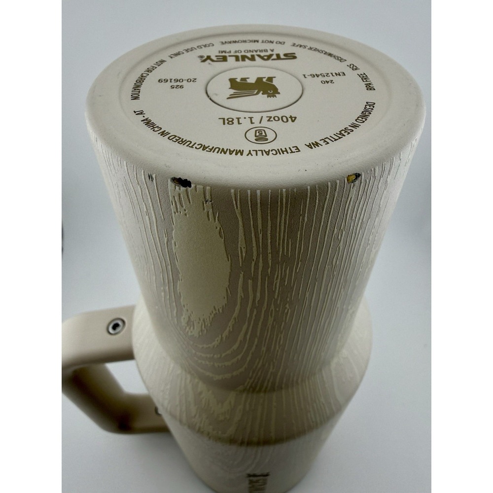 STANLEY Quencher Protour Tumbler 40oz Birch Woodgrain Cream-Rose Lid - Ltd. Ed. - Picture 15 of 16